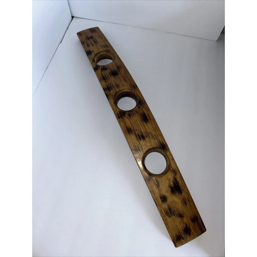 Wine Barrel Stave Candle Holders With 3 Tealight ‎ Holder  Hand Made from Oak
